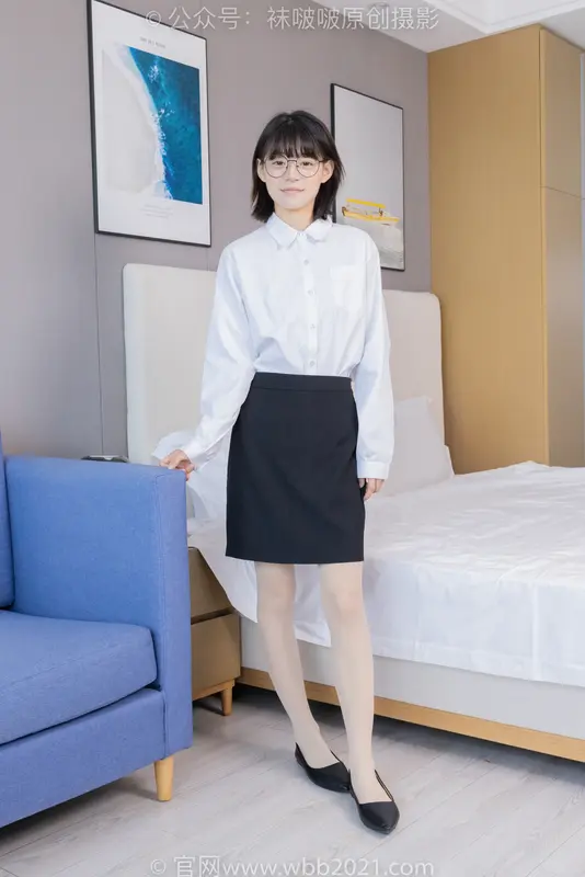 糯米-OL制服、两双平底鞋、薄黑丝(脚尖透明款)、厚肉丝(花絮版) - BoBoSocks袜啵啵